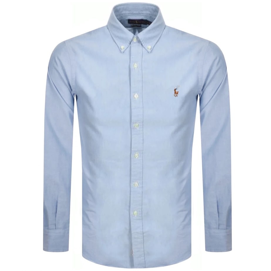 Alternative Image for ProductRalph Lauren Slim Fit Oxford Shirt Blue1
